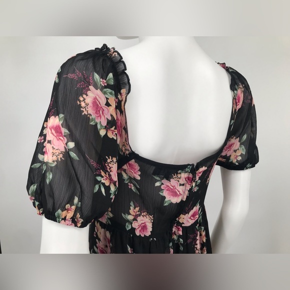 Trixxi Floral Baby Doll Mini Dress - Picture 6 of 16